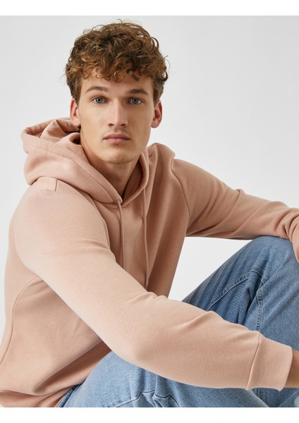 Basic Sweatshirt Kapsonlu