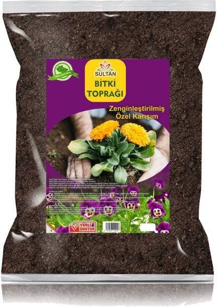 Torf Saksı Çiçek Toprağı Perlit Katkılı 5 litre
