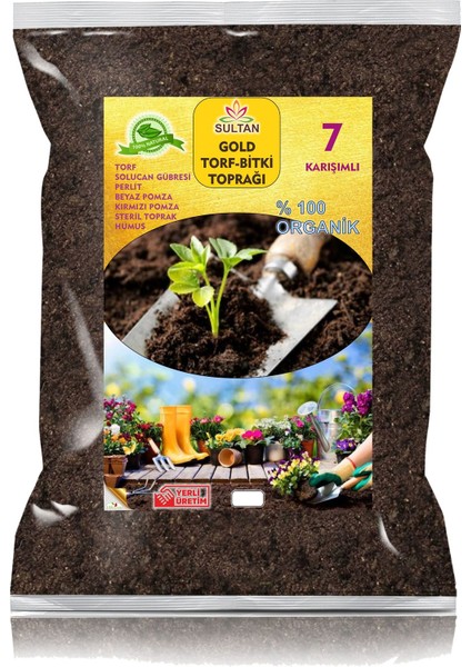 6 KARIŞIMLI GOLD TORF BİTKİ TOPRAĞI 3,5 LİTRE