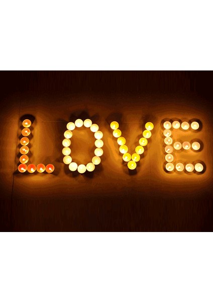 Mum Kokusuz Tealight Evlilik Teklifi Doğum Günü Sürpriz Için Dekoratif Romantik 7 gr 50 Adet