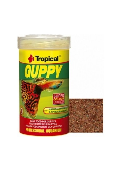 Guppy 100ML 20GR Lepistes Için Pul Yem