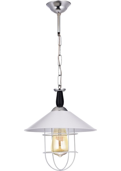 Yıldız Kelly Koza Tekli Sarkıt Avize Beyaz