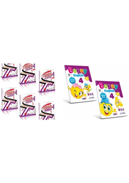 4. Sınıf Turbo Eğitim Seti - Bonny İngilizce Eğitim Seti