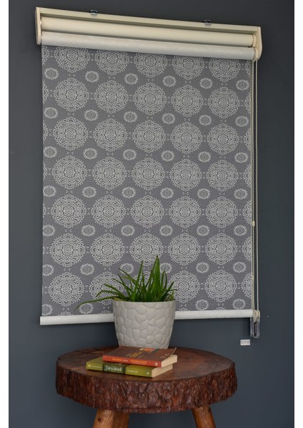 Çift Mekanizmalı Tül Stor Perde Rac-04 Beyaz Renk Eteksiz 280 x 200 cm