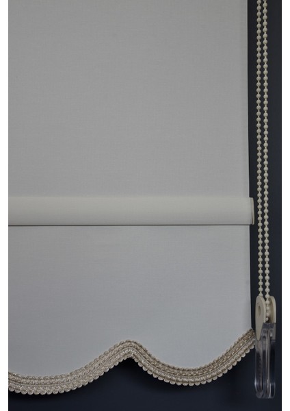 Stor Perde Mp-01 Beyaz Renk Etekli Mat Polyester Stor Perde 185GR/M2 250 x 200 cm fiyatları