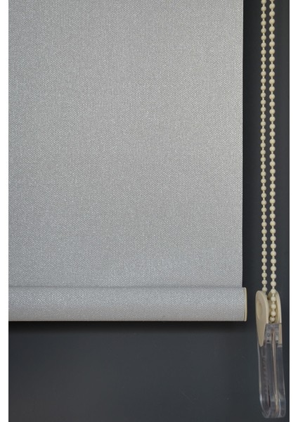 Stor Perde SR-208 Gri Renk Eteksiz Yaldızlı Panama 250 x 200 cm fiyatları