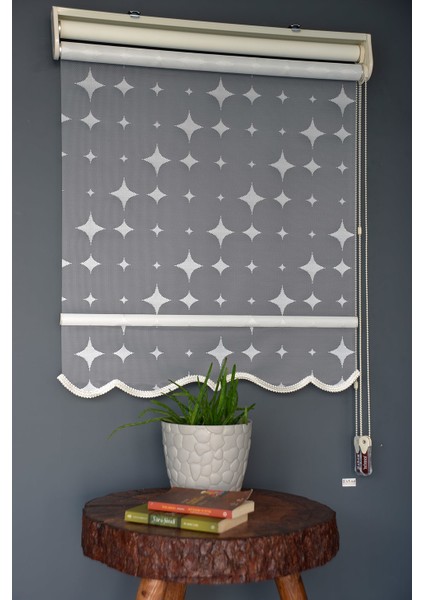 Çift Mekanizmalı Tül Stor Perde Dacuz-201 Kırık Beyaz Renk Etekli 280 x 260 cm fiyatları