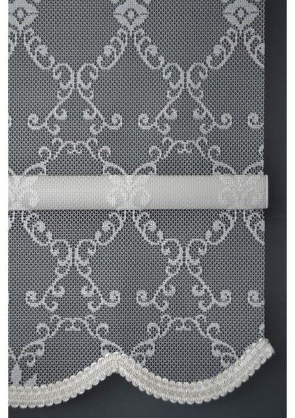 Çift Mekanizmalı Tül Stor Perde Dacuz-204 Kırık Beyaz Renk Etekli 280 x 260 cm fırsatları