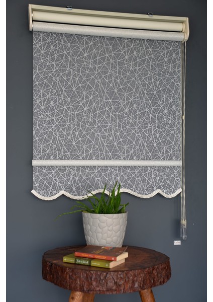 Çift Mekanizmalı Tül Stor Perde Dacuz-205 Kırık Beyaz Renk Etekli 280 x 260 cm fiyatları