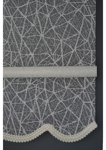 Çift Mekanizmalı Tül Stor Perde Dacuz-205 Kırık Beyaz Renk Etekli 280 x 260 cm fırsatları