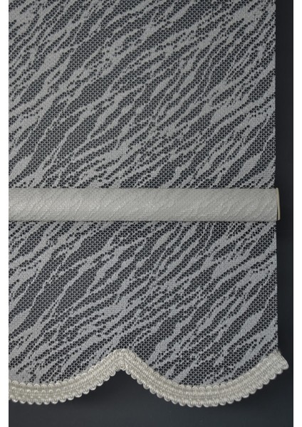 Çift Mekanizmalı Tül Stor Perde Dacuz-200 Kırık Beyaz Renk Etekli 280 x 260 cm fırsatları