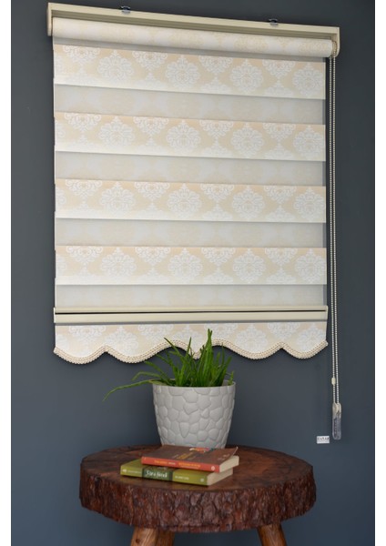 Zebra Stor Perde FT-980 Beyaz Renk Etekli 160 x 200 cm fiyatları