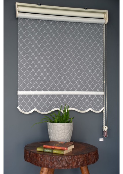 Çift Mekanizmalı Tül Stor Perde Dacuz-210 Kırık Beyaz Renk Etekli 280 x 200 cm fiyatları