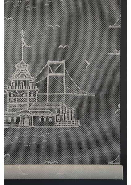 Çift Mekanizmalı Tül Stor Perde Dacuz-212 Kırık Beyaz Renk Eteksiz 280 x 200 cm