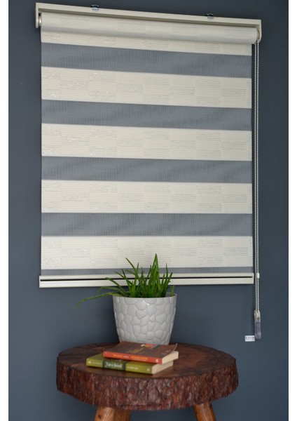 Zebra Stor Perde Pj-03 Krem Renk Eteksiz 200 x 260 cm