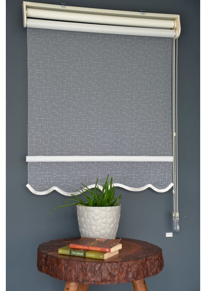Çift Mekanizmalı Tül Stor Perde Dacuz-90 Kırık Beyaz Renk Etekli 280 x 200 cm fiyatları