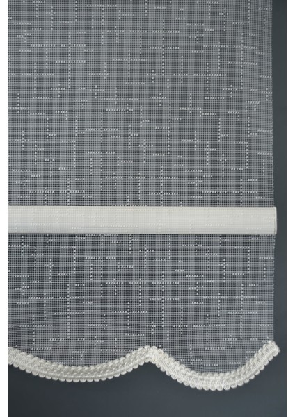 Çift Mekanizmalı Tül Stor Perde Dacuz-90 Kırık Beyaz Renk Etekli 280 x 200 cm fırsatları