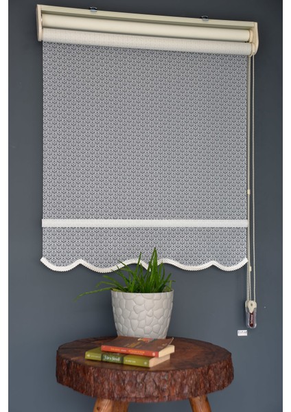 Çift Mekanizmalı Tül Stor Perde Dacuz-92 Kırık Beyaz Renk Etekli 280 x 200 cm fiyatları