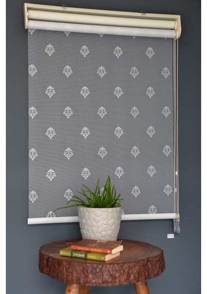 Çift Mekanizmalı Tül Stor Perde Dacuz-95 Kırık Beyaz Renk Eteksiz 280 x 200 cm