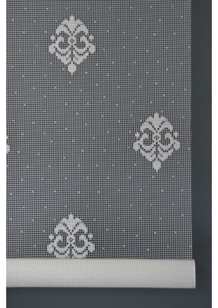 Çift Mekanizmalı Tül Stor Perde Dacuz-95 Kırık Beyaz Renk Eteksiz 280 x 200 cm
