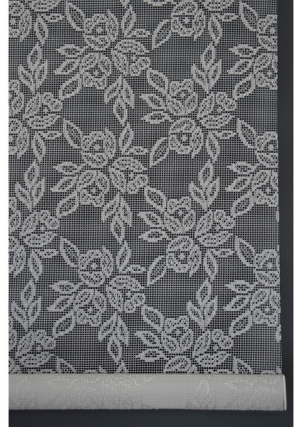 Çift Mekanizmalı Tül Stor Perde Dacuz-96 Kırık Beyaz Renk Eteksiz 280 x 200 cm