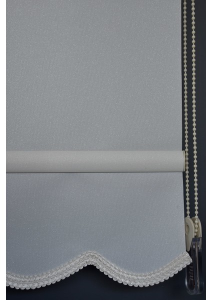 Stor Perde Yp-90 Ekru Renk Yaldızlı Polyester Etekli 220 x 260 cm