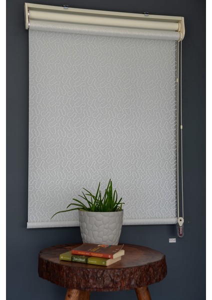 Çift Mekanizmalı Tül Stor Perde Dacuz-206 Kırık Beyaz Renk Eteksiz 280 x 200 cm modelleri