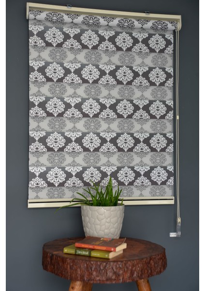 Zebra Stor Perde FT-985 Siyah Renk Eteksiz 220 x 260 cm