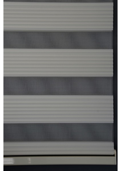 Zebra Stor Perde Dp-02 Ekru Renk Eteksiz Dar Pliseli 100 x 200 cm