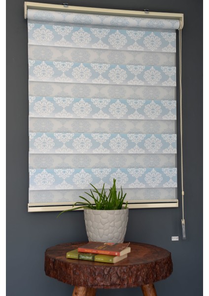 Zebra Stor Perde FT-983 Turkuaz Renk Eteksiz 190 x 200 cm fiyatları