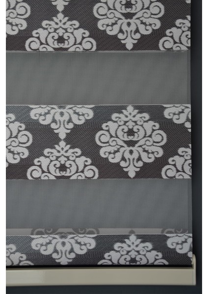 FT-985 Siyah Renk Eteksiz Zebra Stor Perde