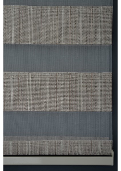 Zebra Stor Perde JK-283 Karamel Renk Eteksiz Bambu 210 x 260 cm