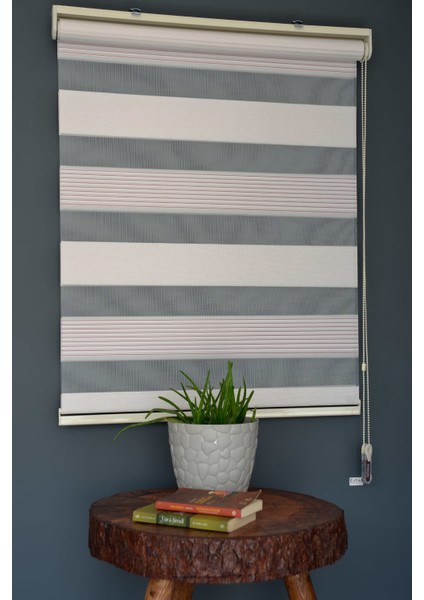 Zebra Stor Perde PLZ-703 Pudra Renk Eteksiz 210 x 260 cm