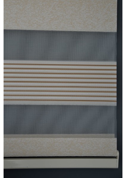 PLZ-702 Kahverengi Renk Eteksiz Zebra Stor Perde