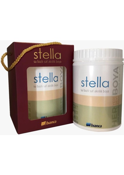 Stella Su Bazlı Saf Akrilik Boya 1 Lt 2024 Colorate Y035