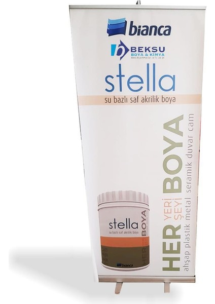 Stella Su Bazlı Saf Akrilik Boya 1 Lt 2024 Colorate Y067
