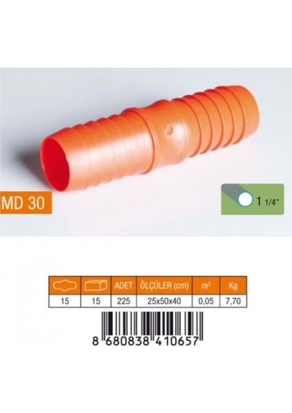 1.1/4" Hortum Eki Plastik MD30