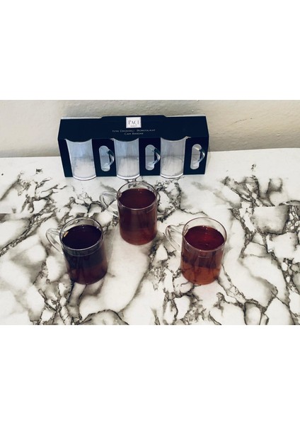 6'lı Isıya Dayanıklı Kulplu Çay Bardağı fiyatları