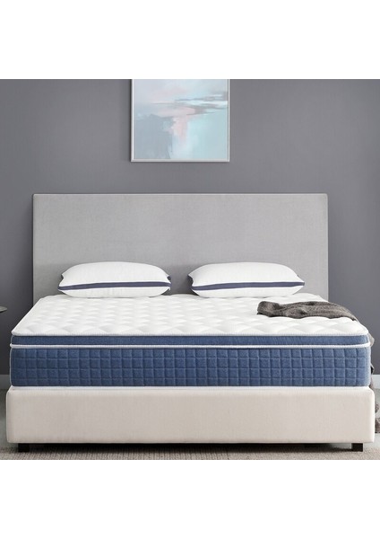 Safir 100 x 170 cm. Cotton Pedli Orta Sert Tek Kişilik Yaylı Yatak