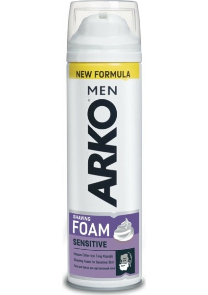 Arko Men Sensitive Tıraş Köpüğü 200 ml x 4 Adet