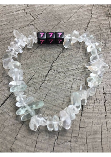 Natural Stone Collection - 777 Sayı Sekanslı Kristal Kuvars Bileklik ( Mucizeler Benimle )