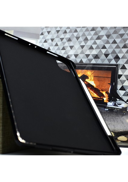 Apple iPad Pro 12.9 2021 5. Nesil Kılıf Kalem Bölmeli Silikon Tablet Kılıfı Esnek Tpu Kapak indirimleri