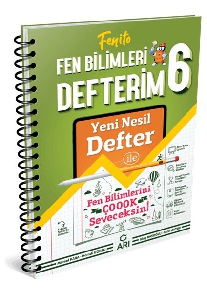 Arı Yayıncılık 6.Sınıf Fen Bilimleri Fenito Defterim