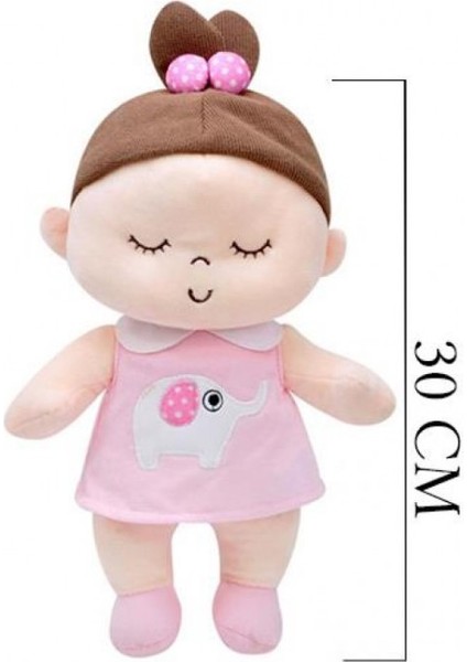 Toys Peluş Ela Bebek Oyuncak 30 cm Pembe
