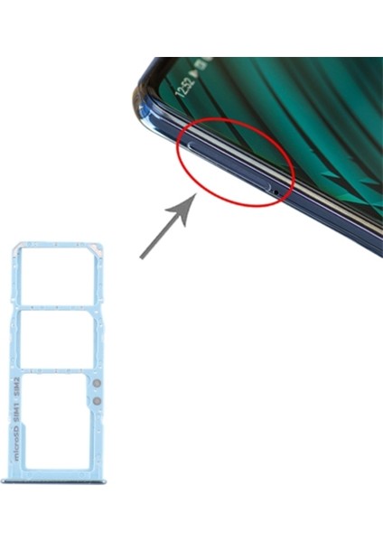 Samsung Galaxy A51 SM-A51 Sim Hafıza Kart Kapağı Tutucu