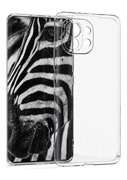 Gor Xiaomi Mi 11 Kılıf Kamera Korumalı Şeffaf Silikon Kılıf ALL-34461