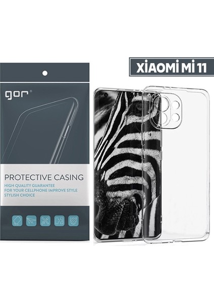 Gor Xiaomi Mi 11 Kılıf Kamera Korumalı Şeffaf Silikon Kılıf ALL-34461 fiyatları