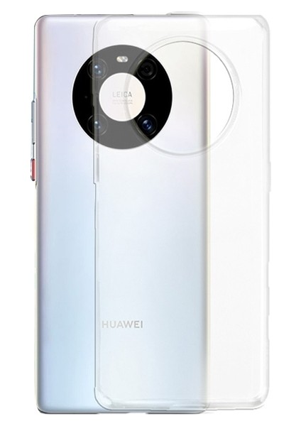 Gor Huawei Mate 40 Pro Kılıf Kamera Korumalı Şeffaf Silikon Kılıf ALL-34467