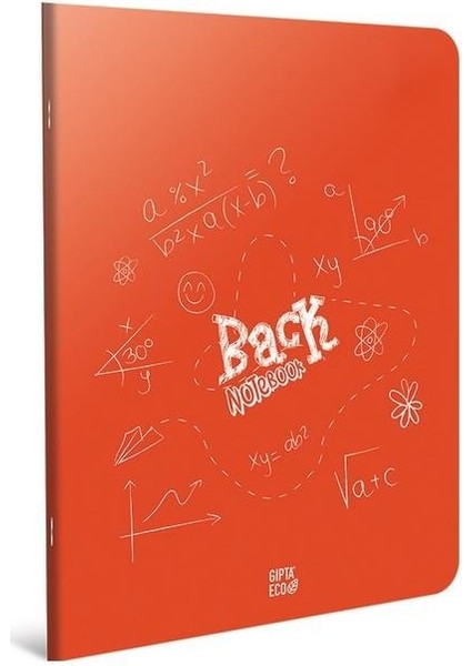 A4 Back Plastik Kapak Dikişli Çizgili Defter 100 Yaprak