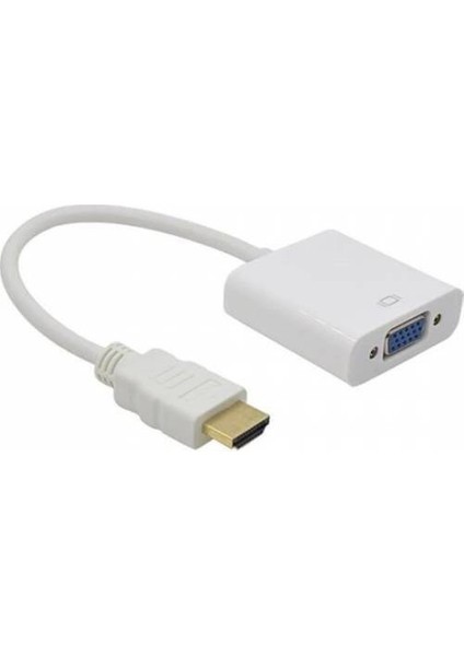 HDMI To VGA Kablo Çevirici Dönüştürücü HDMI VGA Dönüştürücü HDMI In VGA Out